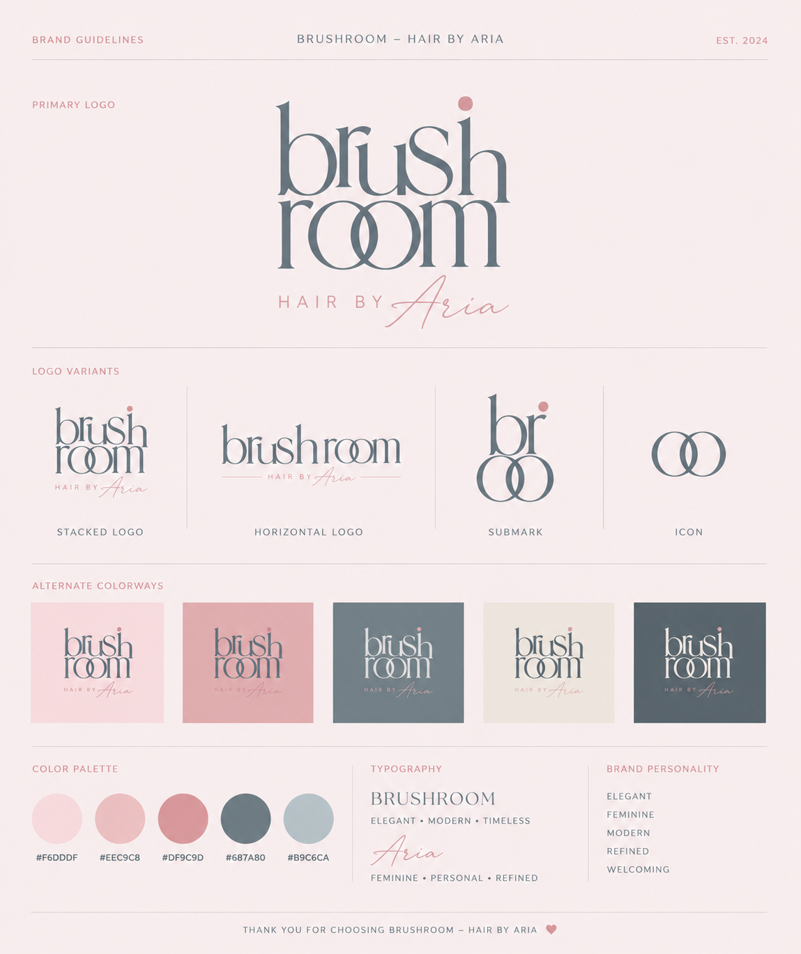 The Brushroom - Hair by Aria - A hair studio that feels like a signature.